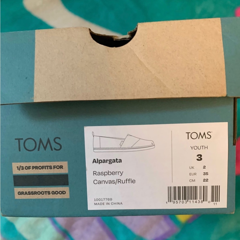 Toms for Girls Raspberry Canvas - Picture 4 of 7